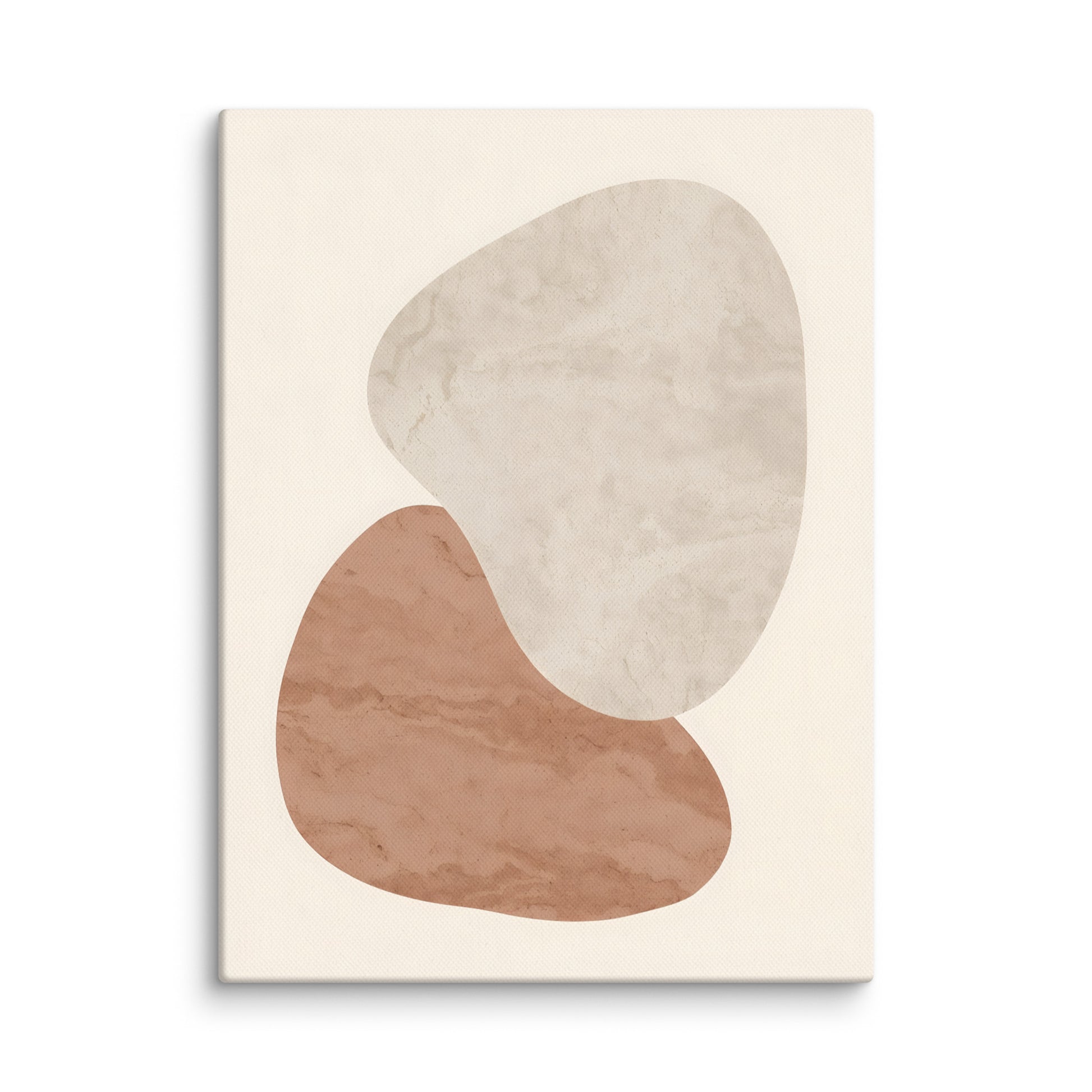 Zen-inspired minimalist abstracts with soft organic forms and symmetrical balance.
